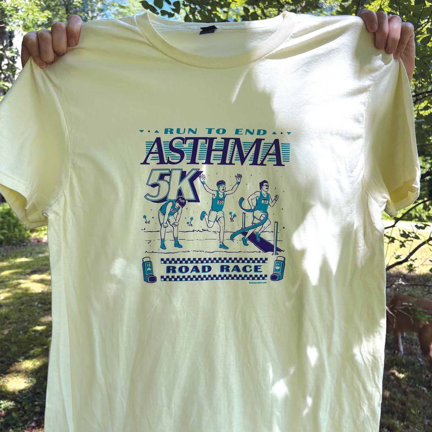 Run To End Asthma 5k Off-White Relaxed Fix Unisex T-Shirt