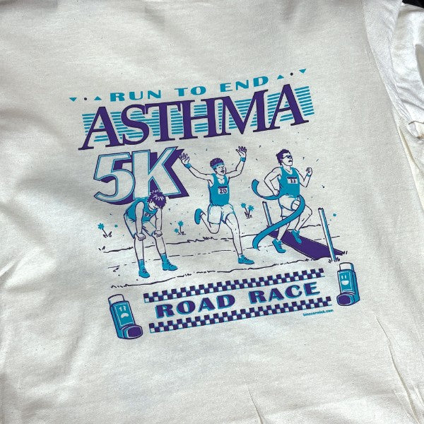 Run To End Asthma 5k Off-White Relaxed Fix Unisex T-Shirt