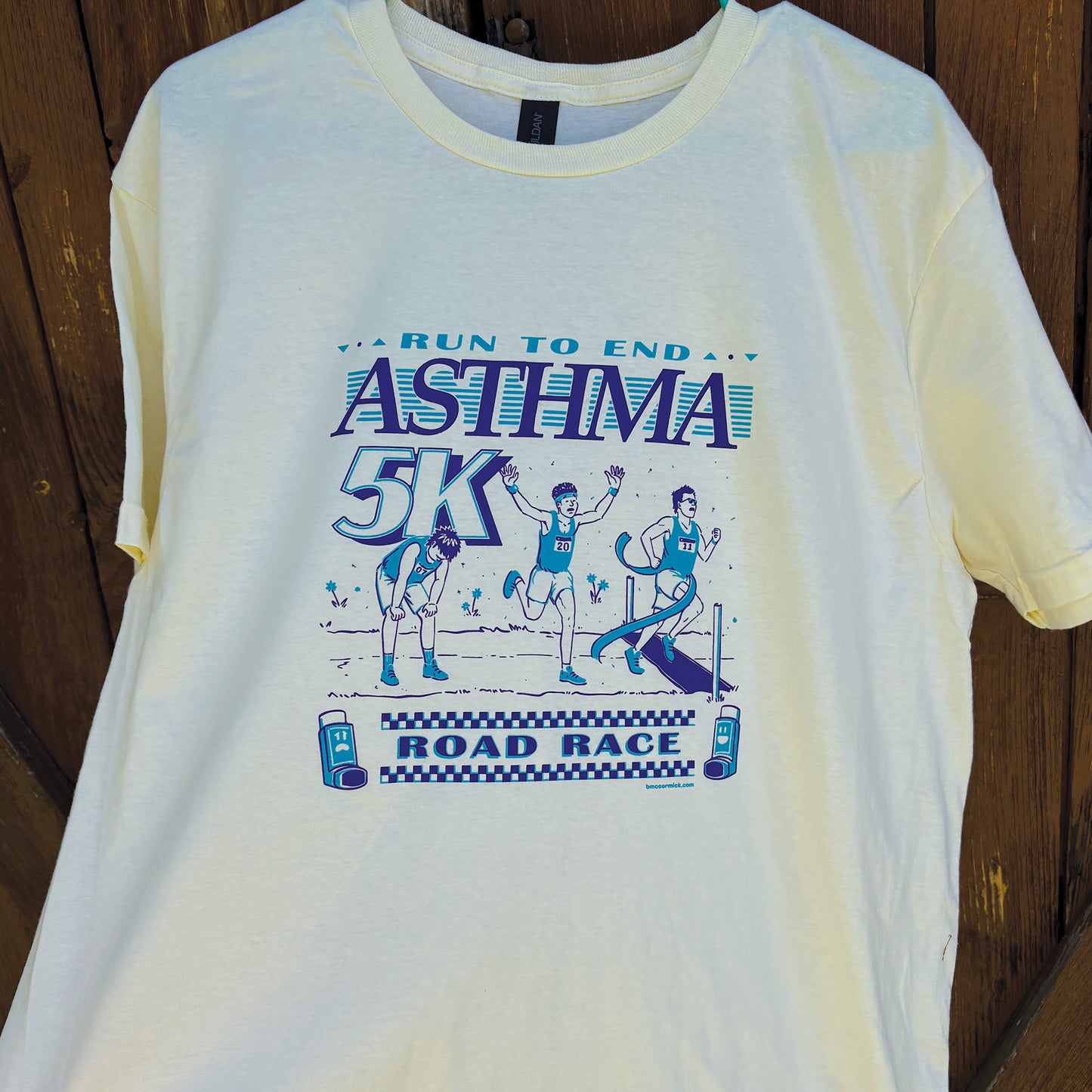 Run To End Asthma 5k Off-White Relaxed Fix Unisex T-Shirt