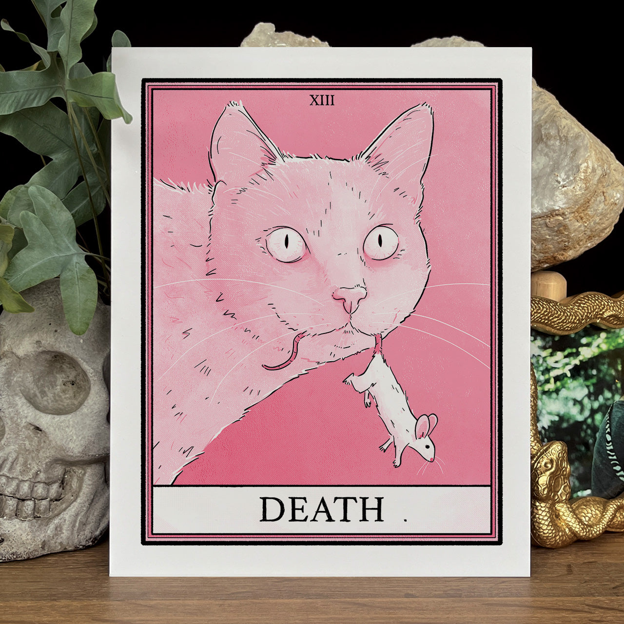 Cat Tarot Death Print