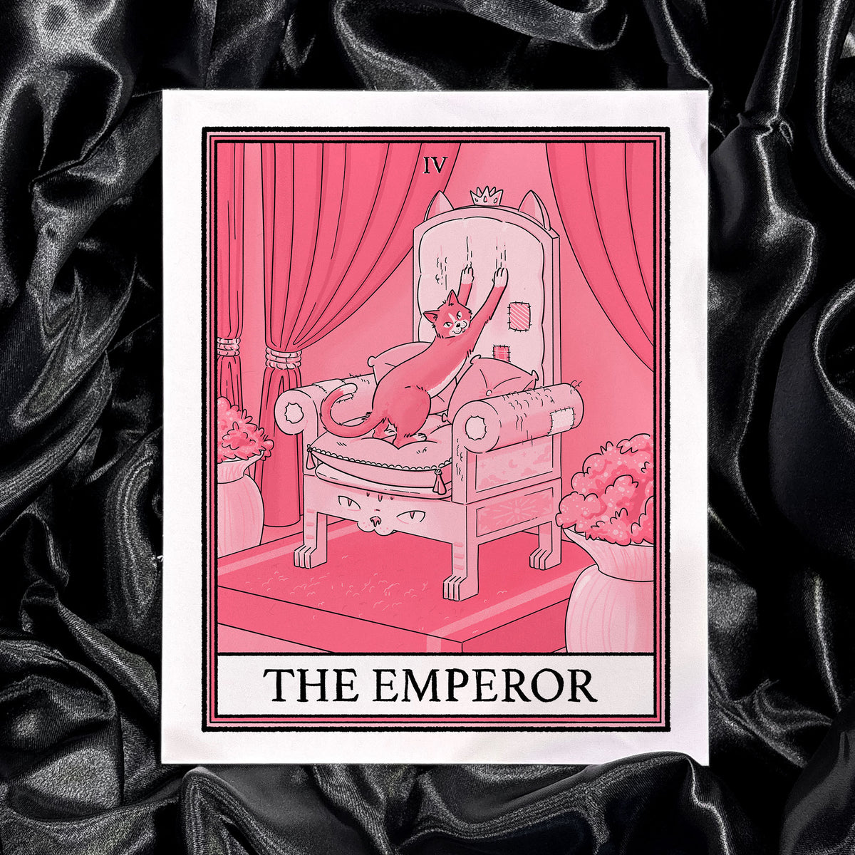 Cat Tarot The Emperor Print