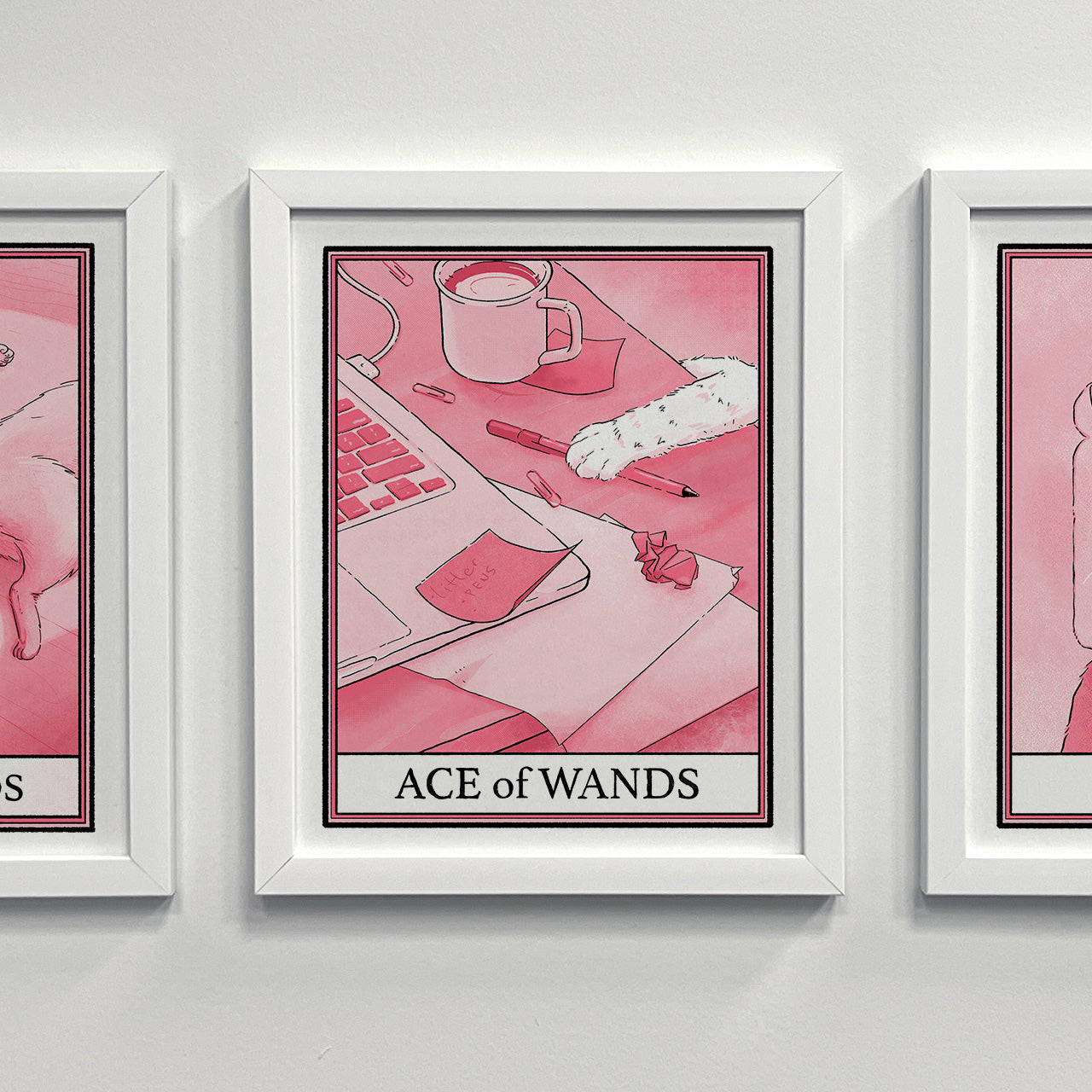 Cat Tarot Ace of Wands Print