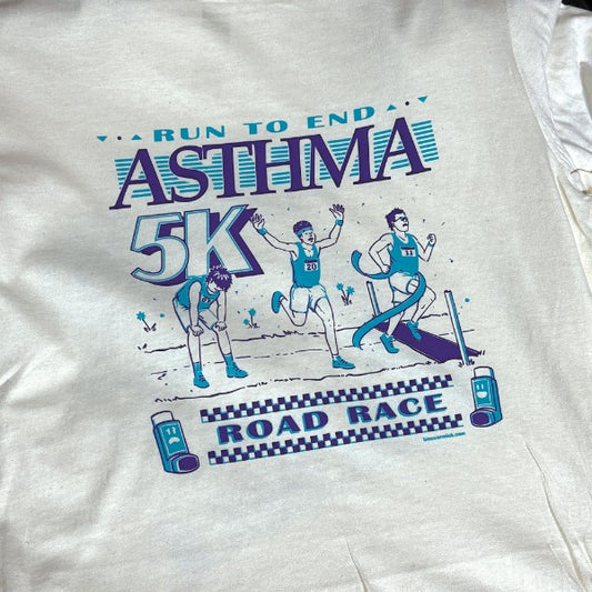 Run To End Asthma 5k Off-White Relaxed Fix Unisex T-Shirt