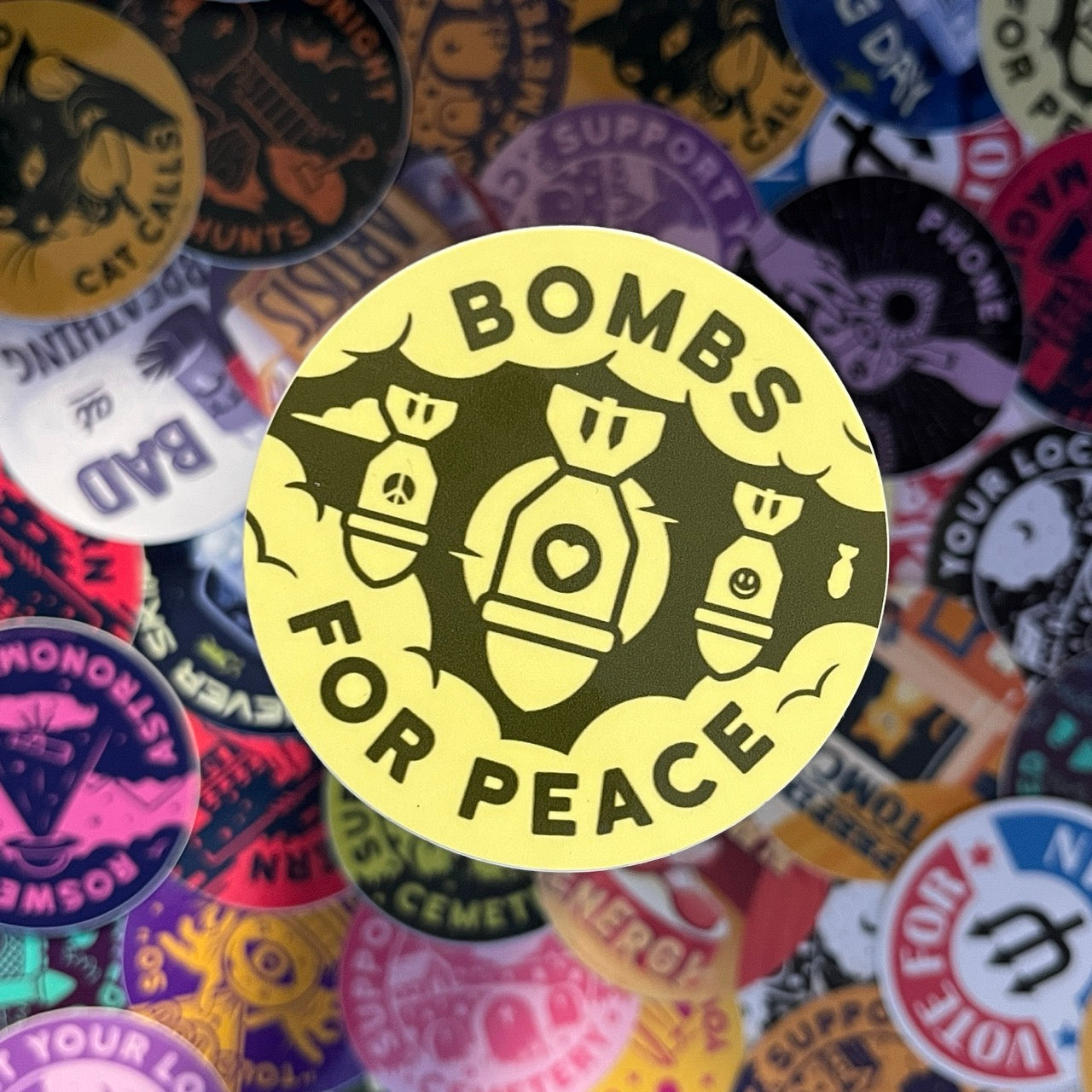 Bombs For Peace Sticker