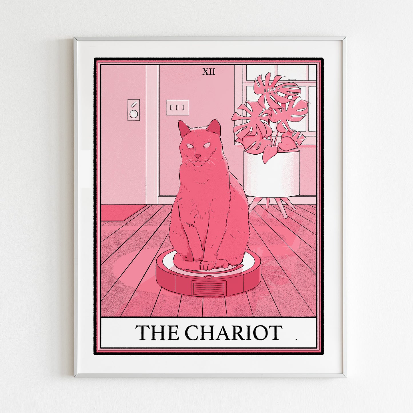 Cat Tarot The Chariot Print