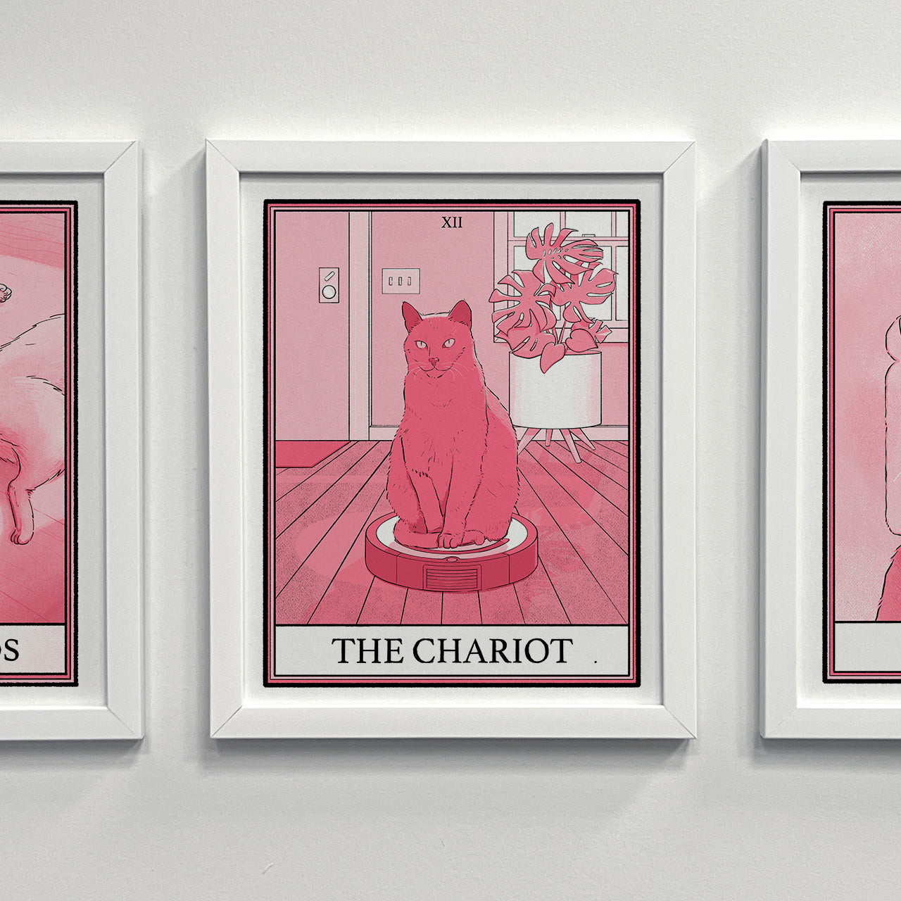 Cat Tarot The Chariot Print