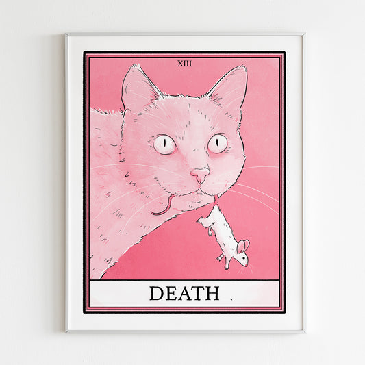 Cat Tarot Death Print