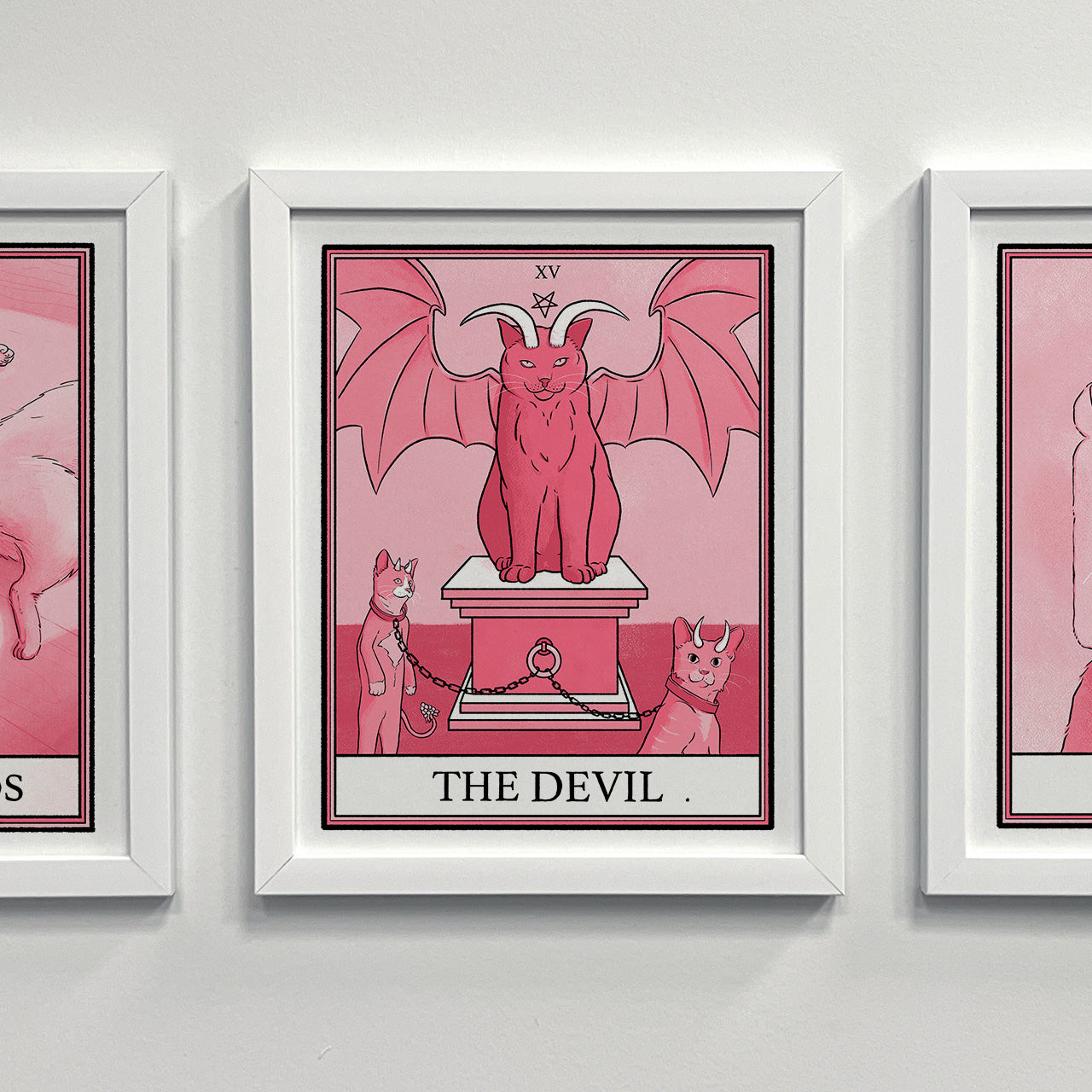 Cat Tarot The Devil Print