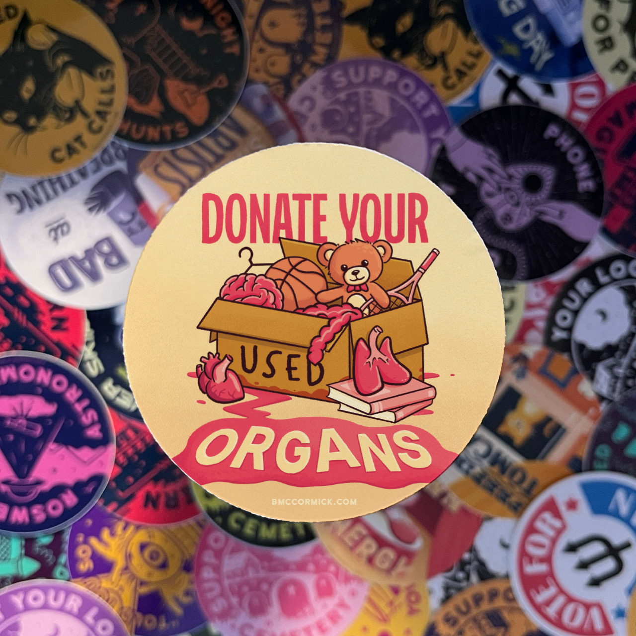 Donate Your Organs Sticker