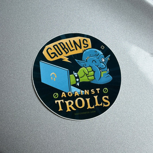 Goblins Against Trolls Sticker