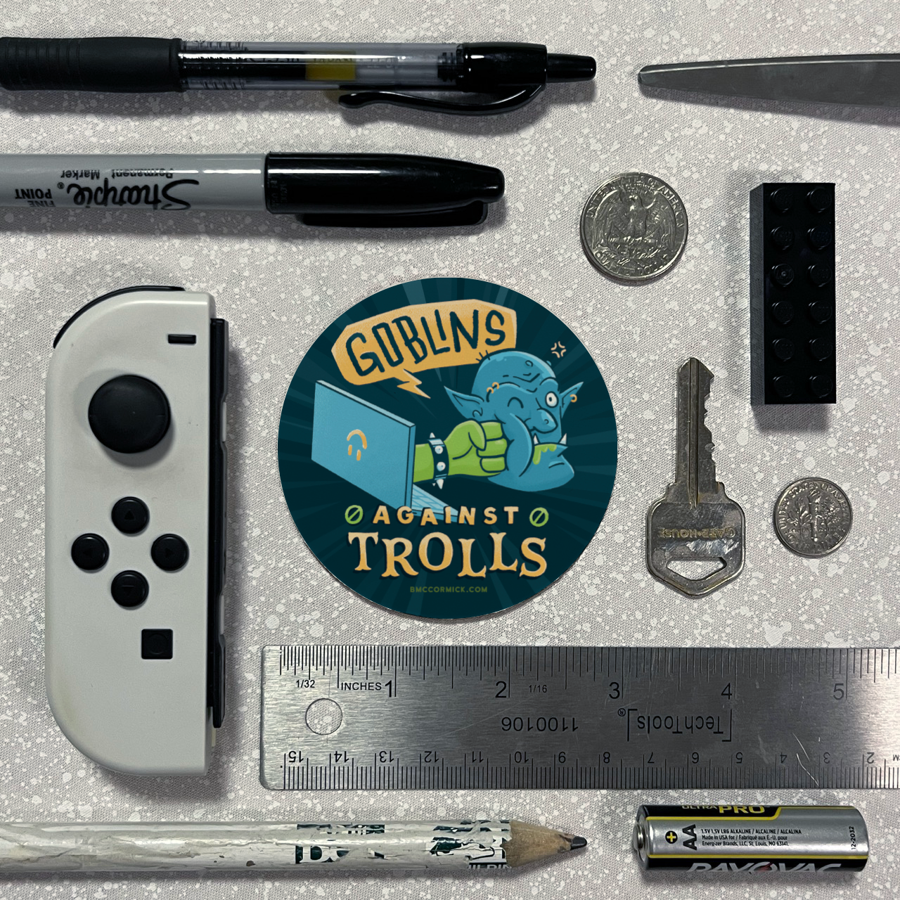 Goblins Against Trolls Sticker