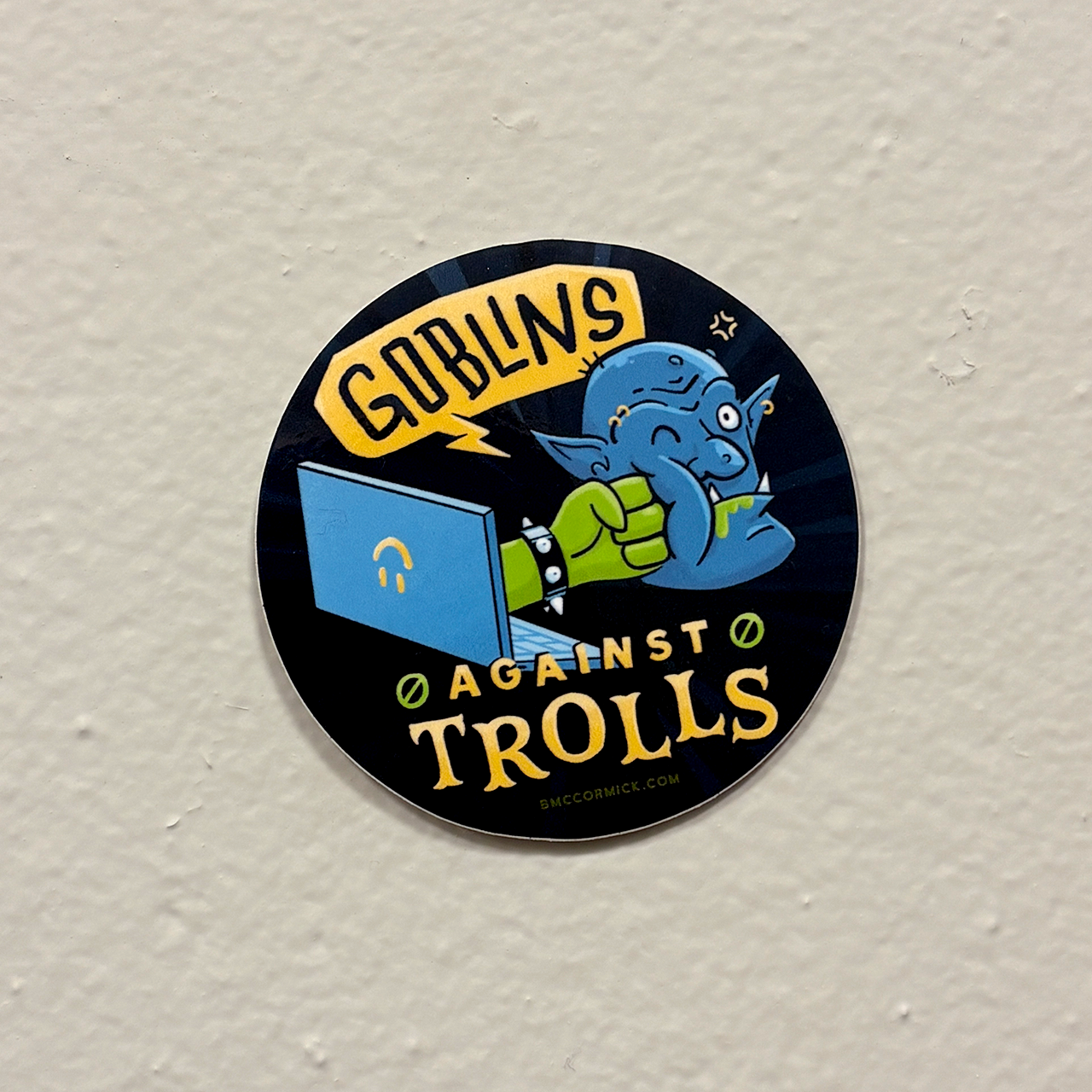 Goblins Against Trolls Sticker