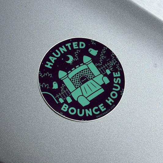 Haunted Bounce House Sticker