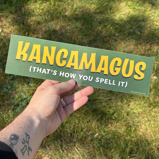 Kancamagus That's How You Spell It New Hampshire Bumper Sticker