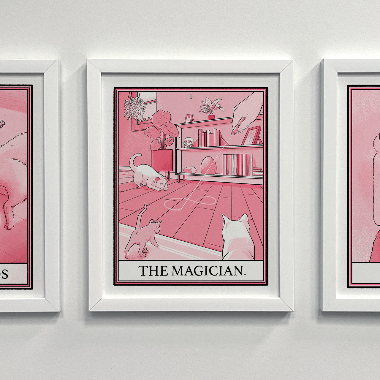 Cat Tarot The Magician Print