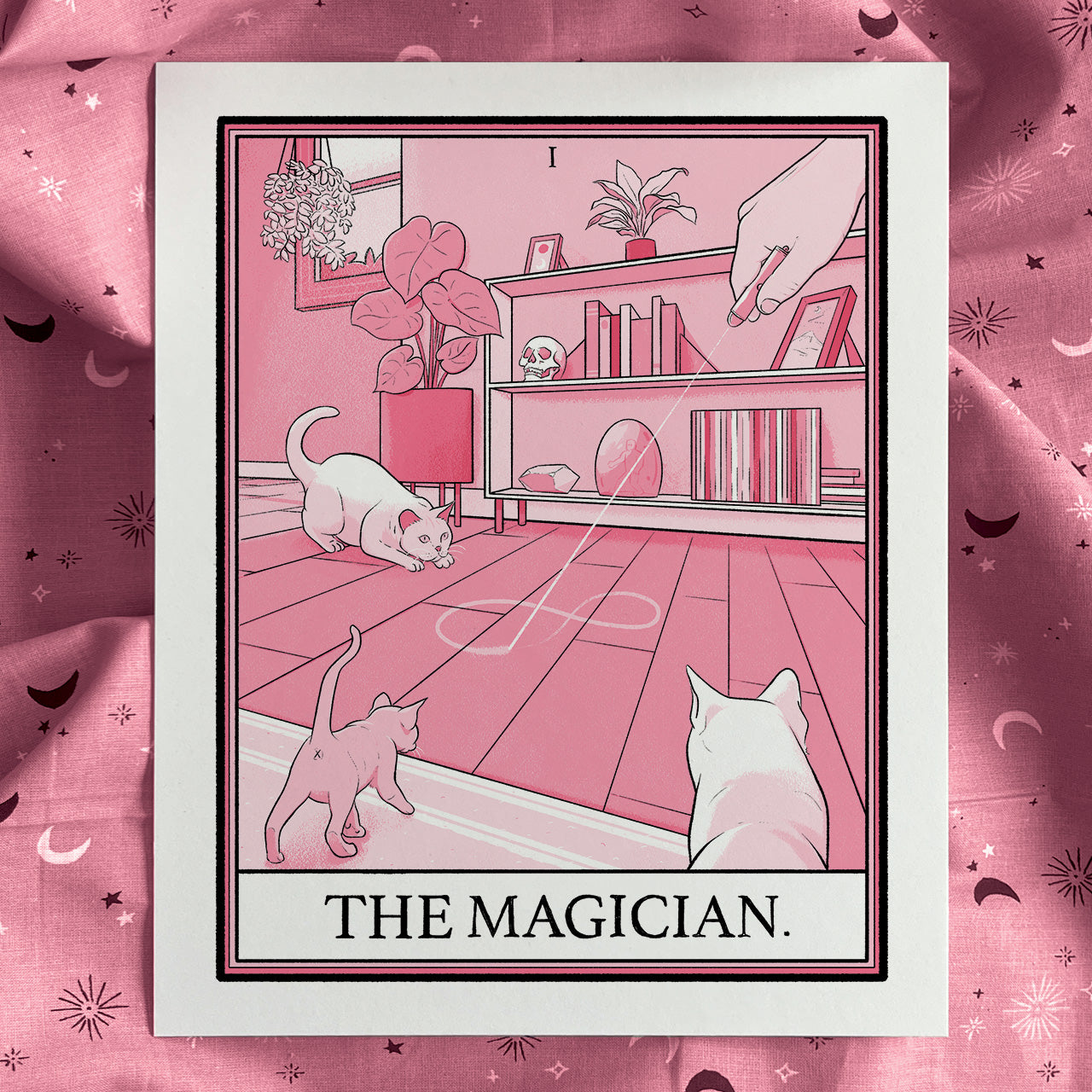 Cat Tarot The Magician Print