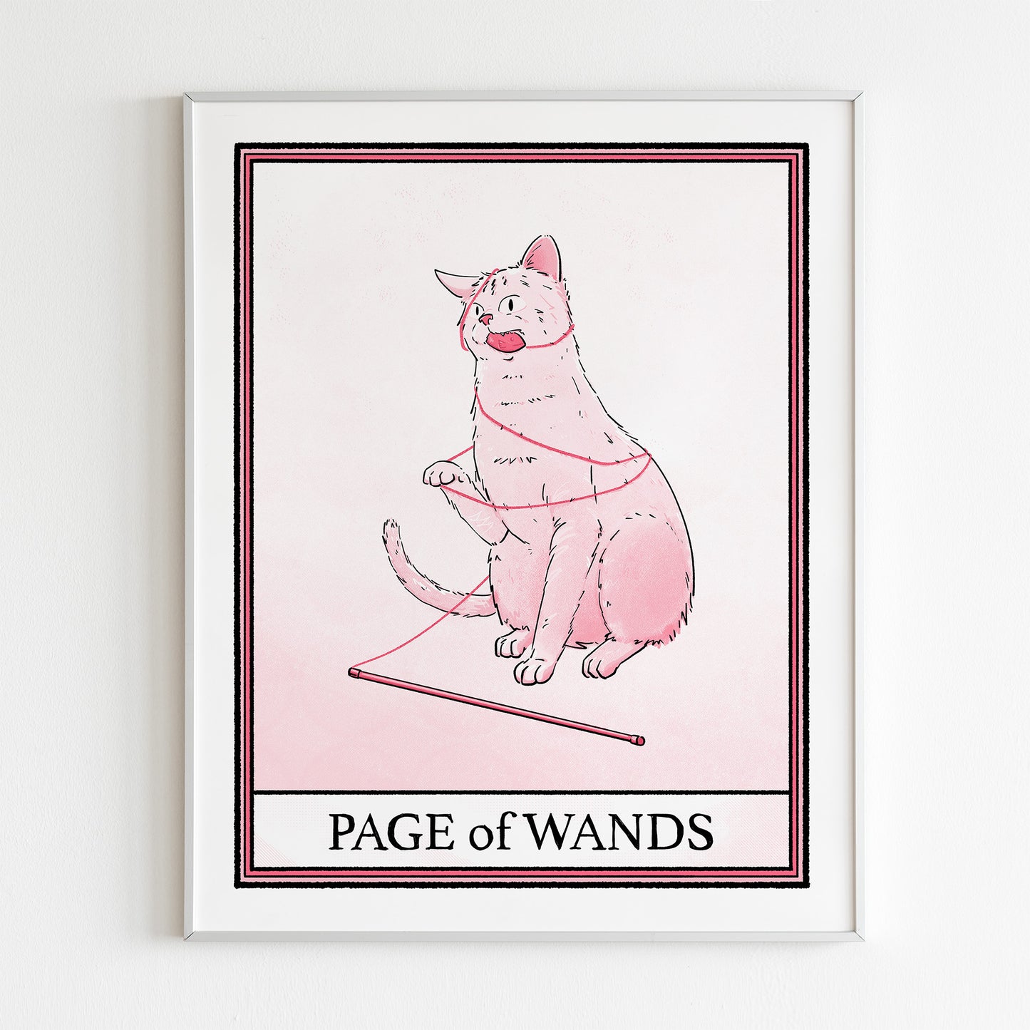 Cat Tarot Page of Wands