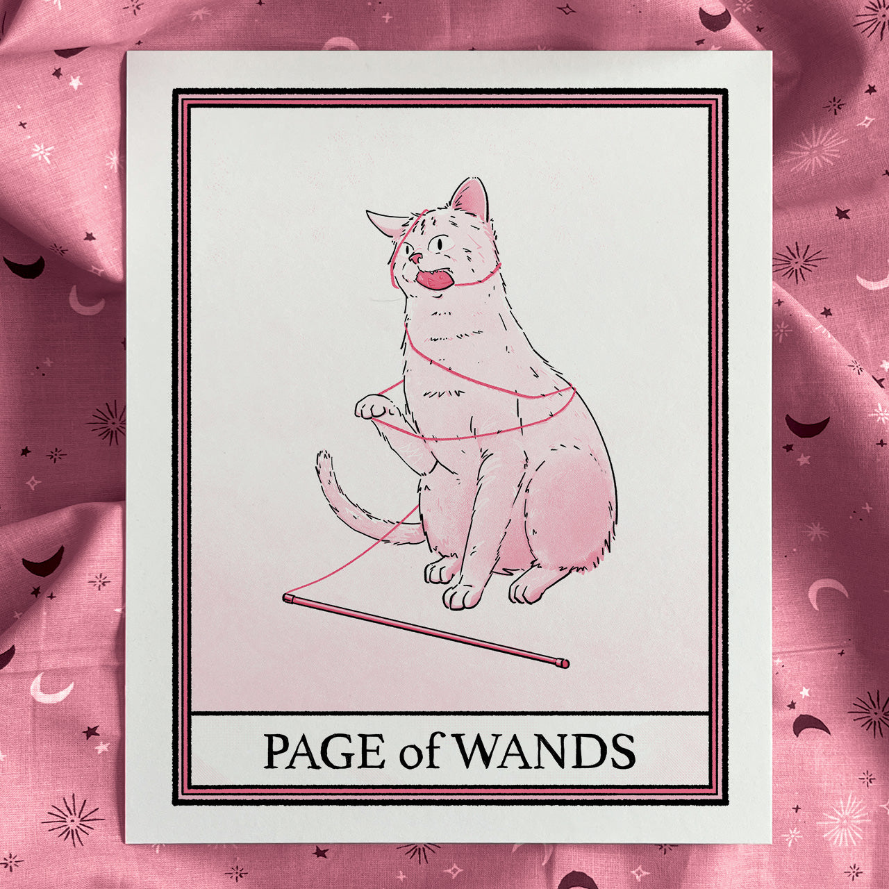 Cat Tarot Page of Wands