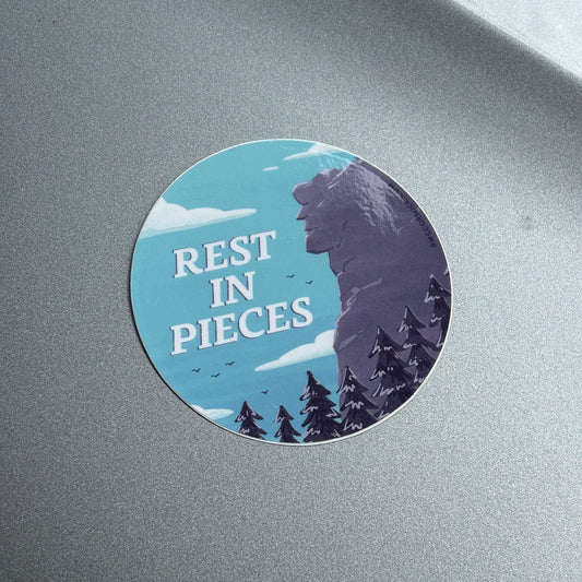 Rest In Pieces 3" Vinyl Sticker