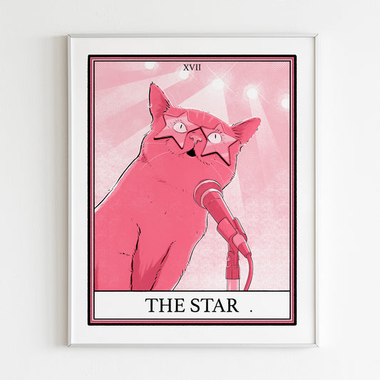 Cat Tarot The Star Print