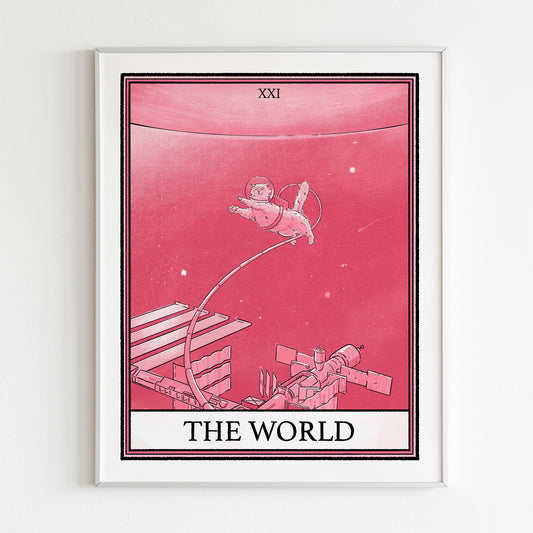 Cat Tarot World Print