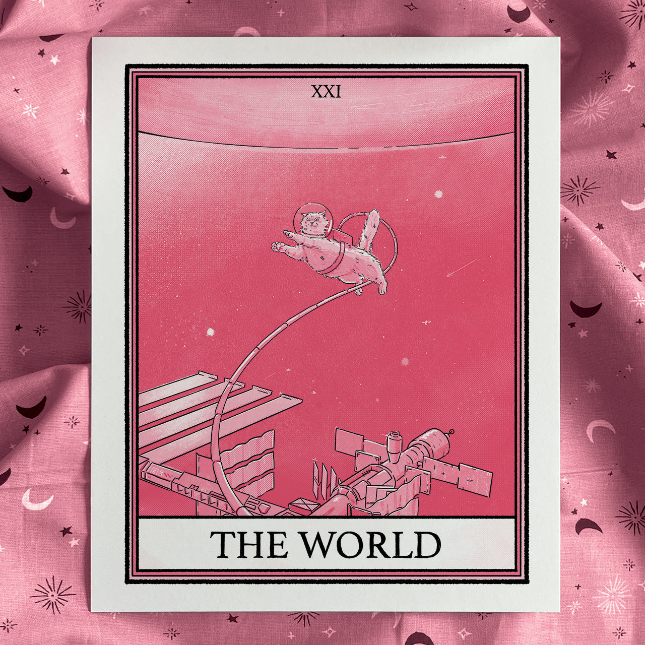 Cat Tarot World Print